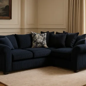 Modern Plush Fabric Sofa – Home Store UK