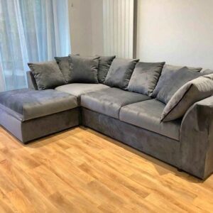 Brand New Plush Velvet Corner Sofa