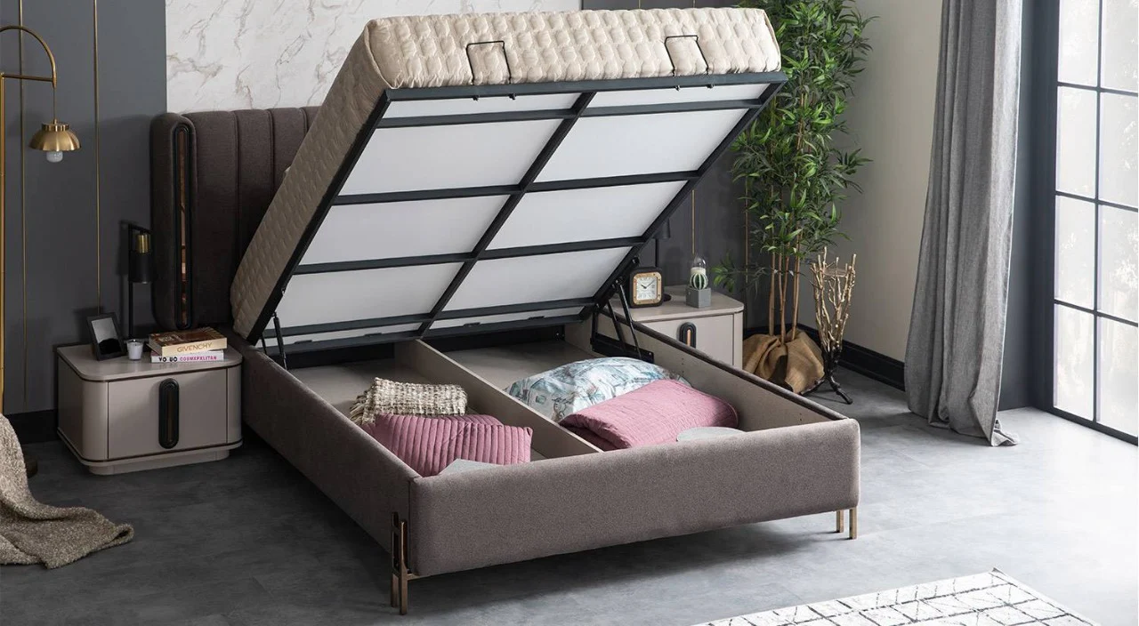 Ottoman Bed Upholstered Bed Frame 3.0 4'6 Double 5ft King Size