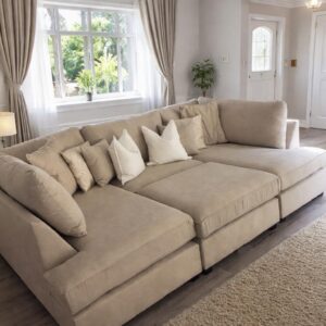 U Shape Sofa with the choice of fabrics and colours