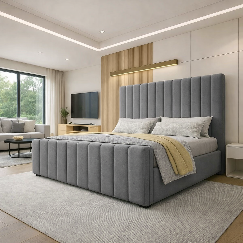 Madrid Upholstered Bed Frame 3.0, 4'6 Double 5ft King Size