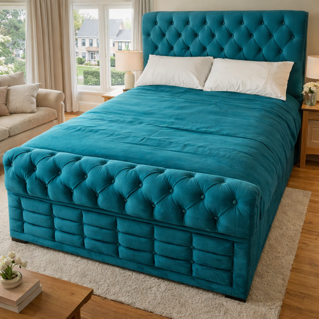 Kensington Upholstered Bed Frame 3.0 4'6 Double 5ft King Size - Image 4