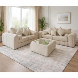 3+2 Seater Lilly Sofa with different choice of fabric and colours