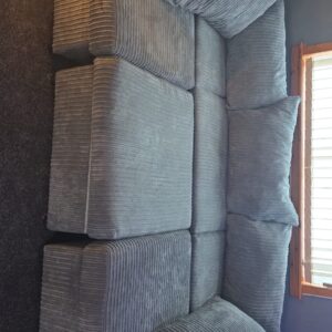 Jumbo Cord U Shape Sofa with the choice of fabric and colours