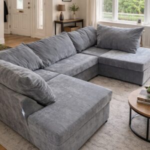 U Shape Sofa with the choice of fabrics and colours