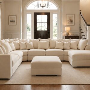 Cinema U Shape sofa for large family different colours and fabrics