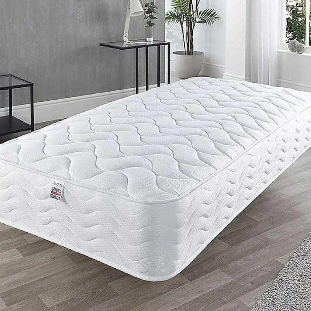 High quality foam comfort mattress in a modern bedroom setting